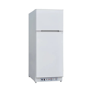 Refrigerador de Absorción de Gas de 2 Vías de Acero Inoxidable para Camping con Mini Congelador Superior, Refrigerador de Gas de Absorción - Product Image 1