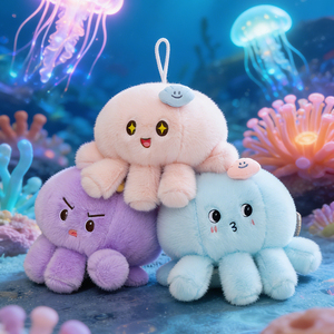 Set di <span class=keywords><strong>Peluche</strong></span> <span class=keywords><strong>Polpo</strong></span> Premium, Grande e Piccolo, per Regalo Baby Shower, Decorazione Cameretta a Tema Vita Marina - Product Image 6