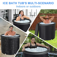 Système de refroidissement rectangulaire gonflable pour le sport Fitness Filtre refroidisseur d'eau pour bain de glace rapide pour la salle de sport à domicile Utilisation en extérieur Plunge froid