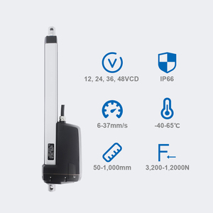 PrimoPal Customized 12V 24V 250mm 600mm Small Heavy Duty Waterproof IP67 <strong>Hall</strong> <strong>Sensor</strong> Industrial <strong>Linear</strong> <strong>Actuator</strong> - Product Image 5