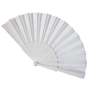 FAREA Abanico Plegable de Plástico Ecológico Hecho a Mano de 23 cm, Blanco y Negro, para Regalos Promocionales - Product Image 2