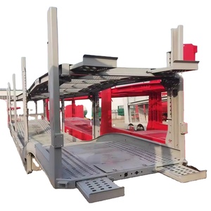 HSTAR 2025 Usine Année Porte-voiture en acier Semi-remorque Double pont 2 essieux 3 essieux 8 Porte-voiture Remorque Vente - Product Image 1