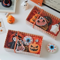 Faveurs de fête d'Halloween, bougies aromatiques réalistes en forme de fantôme effrayant et de citrouille, souvenirs, cadeaux, ensemble de bougies parfumées en cire de soja