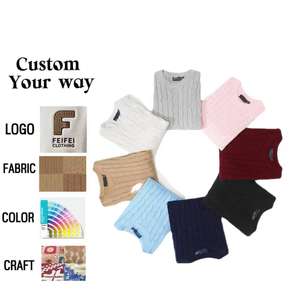 <span class=keywords><strong>Pull</strong></span>-over en laine tricotée pour homme, personnalisé ODM, luxe discret, <span class=keywords><strong>col</strong></span> d'hiver, logo frontal, épais, chaud, anti-boulochage, à manches longues - Product Image 1