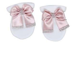 Barboteuses pour bébés Vente en gros Personnalisé à manches longues Tricoté 3 Pièces 100% Coton Perle Blush Bébé Coton Fille Barboteuse Ensemble Style Printemps - Product Image 4