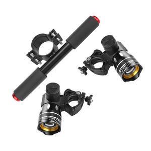 Faro y manillar LED <span class=keywords><strong>XM</strong></span>-L T6 para patinete eléctrico Ninebot G30 Max <span class=keywords><strong>Es</strong></span>, piezas de aleación de aluminio, lámpara y mango - Product Image 1