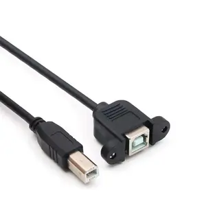 Montaje de Panel hembra tipo B a Cables de datos macho USB 2,0 B para impresora