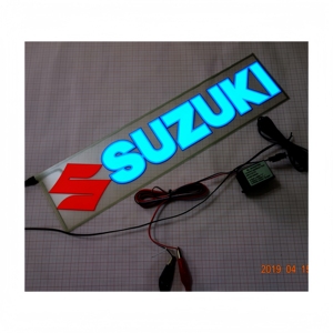 Pegatina para Auto EL de 400x100mm para Sedán y SUV. Altamente visible por la noche. Ser visto significa ser más seguro. Protege tu conducción nocturna - Product Image 5