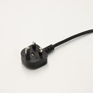 BS 3 Pin Plug To C7 Figure 8 Power Supply Cable With 13A Fuse UK IEC Power Cord For Computers TVs Monitors