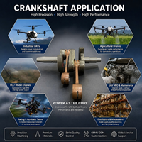 Usine de vilebrequins de moteur OEM/ODM sur mesure de haute précision pour les équipes de course et les fabricants de drones, moteur de drone Dorne