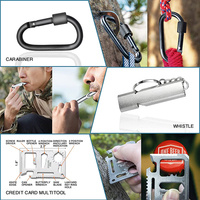 Kit de survie d'urgence et Kit de premiers soins, équipement de survie professionnel, outil d'urgence SOS avec pochette Molle