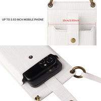 Pochette portefeuille étanche personnalisée sac de voyage en cuir à bandoulière pour téléphone portable
