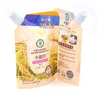 Emballage liquide personnalisé réutilisable, sachet debout avec bec verseur, sachet pour jus, boisson, sauce, emballage de détergent, sachet doypack