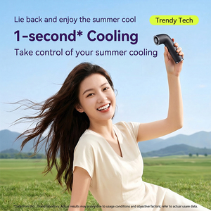 Handheld Pocket Portable <b>Mini</b> High Speed Digital Display <b>USB</b> Turbo <b>Fan</b> Bladeless Wearable Silent Private Mold Wholesale - Product Image 5