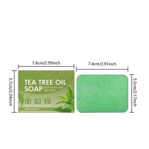 Tea tree oil bath soap gentle formula cares for the body and skin refreshing and comfortable daily bath soap - Product Image 2
