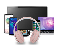 Casque sans fil B39 supra-auriculaire avec microphone ANC pour son Hi-Fi 5.0 - Design Macaron pour les voyages et les jeux