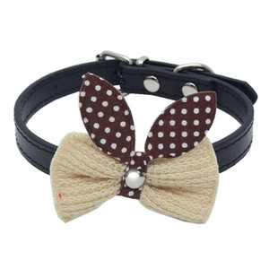 <span class=keywords><strong>Collar</strong></span> de Lana Tejida para Mascotas con Diseño de Hebilla de Seguridad, <span class=keywords><strong>Collar</strong></span> de PU de Color Sólido para Perros, Gatos y Conejos, Joyería para Orejas, Bufanda, Collares - Product Image 3
