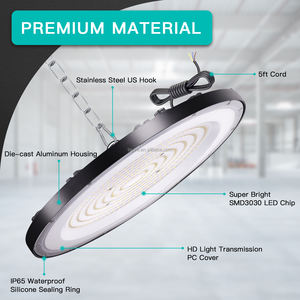 Lampada Industriale LED UFO Tayire 100W 200W 300W a Lunga Durata e Risparmio Energetico 6000K per Fabbriche e Garage - Product Image 6