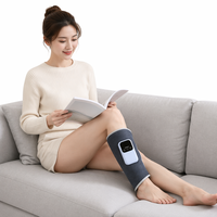 Masseur de jambes et mollets à compression d'air avec chaleur, appareil de massage portable pour la circulation et le soulagement de la douleur, 3 modes