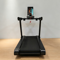 Tapis roulant professionnel haute vitesse avec console intelligente 21,5 pouces, écran sans fil, contrôle inversé, durable, pour le fitness