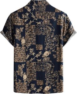 <span class=keywords><strong>เสื้อ</strong></span>ลำลองแขนสั้นพิมพ์ลายวินเทจสำหรับผู้ชาย, <span class=keywords><strong>เสื้อ</strong></span>ผ้าฝ้ายลินินสไตล์วินเทจสำหรับฤดูร้อน - Product Image 2