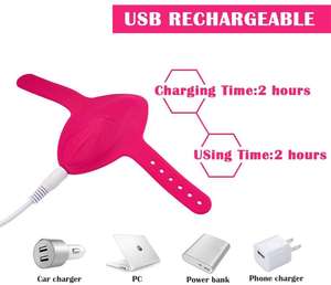 Vibrador de bragas portátil para mujer, bragas de Control remoto impermeables de silicona, vibrador recargable para mujeres, Juguetes sexuales - Product Image 5