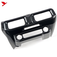 Pour Ford Mustang 2024 2025 carbone noir intérieur Console centrale évent couverture garniture ABS voiture accessoires 1 pièces