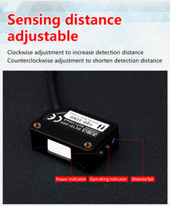 Capteur optique de haute précision, interrupteur de mesure de distance laser pour la détection photoélectrique à réflexion diffuse - Product Image 4
