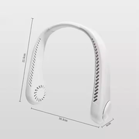 Ventilateur rechargeable portable incontournable pour personne paresseuse Mini ventilateur suspendu au cou Trois vitesses de vent pour un usage domestique