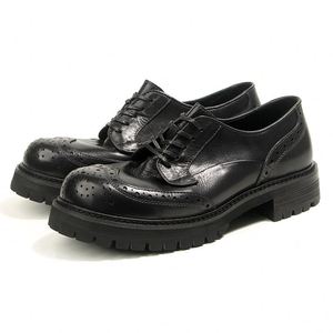 Nuevos Zapatos de Vestir de Cuero Genuino para Hombre, con Punta Cuadrada, Cordones, Transpirables, Ligeros, Clásicos, de Lujo, de Alta Calidad, de Cuero Italiano - Product Image 1