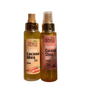 Huile corporelle Shea Tradition biologique naturelle à la carotte et à la noix de coco 100 ml pour tous types de peau - Product Image 3