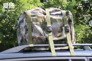 Loveyoung 600D không ướt vải hành lý tàu sân bay túi màu đen/ngụy trang 600D xe Roof Rack phía sau túi Duffel cho xe ô tô - Product Image 6