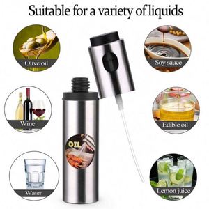 Pulvérisateur d'huile en acier inoxydable le plus vendu – Distributeur d'huile essentielle, bouteille pulvérisatrice d'huile d'olive, accessoires de cuisine essentiels pour la cuisson - Product Image 3