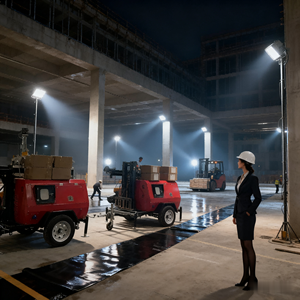 Torre Luz Torre Móvil Gener Hidráulico Manual Diesel Iluminación Torre - Product Image 5