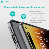 Étui de protection magnétique en alliage d'aluminium ultra-fin COTECI pour iPhone 16 Pro Max 16 Plus