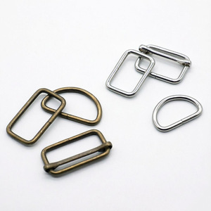 Hebilla de metal en forma de D de bronce antiguo, cuadrada, para accesorios de bolsos, hebillas de metal duraderas y chapadas. - Product Image 1