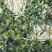 Mur végétal vertical en plastique anti-UV personnalisé, décoration murale de plantes artificielles pour Halloween