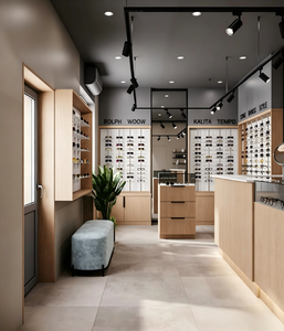 Muebles Personalizados para Ópticas y Exhibidores de Gafas, Interior de Lujo para Tiendas de Gafas de Sol con Iluminación LED y Diseño Ecológico - Product Image 5