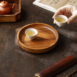 Guanlan Walnut Wood <b>Tea</b> <b>Tray</b> Solid Wood Dry Brewing Table <b>Tea</b> Ceremony Accessory Household Use - Product Image 4