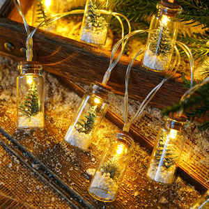 Guirnalda de Luces LED para Árbol de Navidad, Luz Cálida, 10 Luces, Funciona con Pilas, Decoración Navideña - Product Image 2