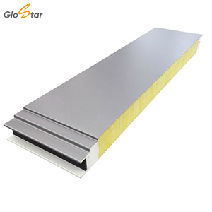 Panneau mural sandwich en <span class=keywords><strong>laine</strong></span> <span class=keywords><strong>de</strong></span> <span class=keywords><strong>verre</strong></span> ignifuge <span class=keywords><strong>de</strong></span> 75 mm d'épaisseur, hermétique et sur mesure, avec isolation en PU pour la construction - Product Image 5