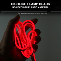 Bande lumineuse LED flexible étanche pour capot de voiture, éclairage de jour, lampe décorative d'ambiance, rétroéclairage universel 12V