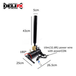 DELIFX Cañón de Serpentinas y Confeti Mini de 100W Impulsado por Aire para Efectos Especiales de Escenario 0.8-1.2MPA Máquina de Polvo de Nube Mágica para Exteriores - Product Image 3