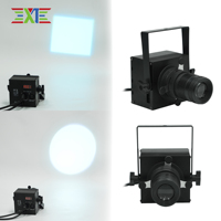 XJ 30W COB LED Mini Slim Par Light CW/WW Double couleur IP33 DMX512 CRI90 - Éclairage d'ambiance pour musées et galeries, éclairage de scène compact