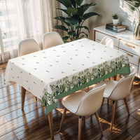 Nappe rectangulaire RNPT pour fête, housse de table en PVC pour anniversaire, banquet, événement
