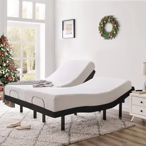 Próva Motion-cama ajustable ergonómica de tamaño Queen, Base de gravedad cero para el control del estrés, inclinado de cabeza y pie, almacén de EE. UU.