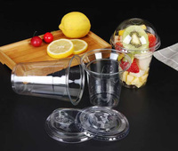 Gobelet en plastique transparent personnalisé avec impression, 12, 14, 16, 18, 20, 24 oz, jetable, autocollant DIY, pour boissons froides, café, jus de fruits, bubble tea