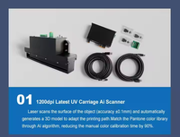 Impresora UV de Cama Plana de Gran Formato I3200 2513 para Acrílico, Vidrio, Acero Inoxidable y Carcasas de Teléfono I3200 UV