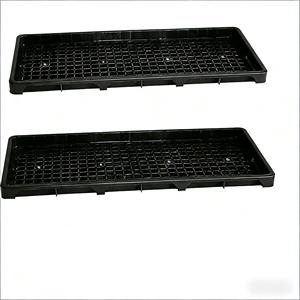 Plateau de semis en plastique multi-usages, plateau de pépinière pour riz avec trous de drainage, plateau de démarrage agricole pour légumes/riz - Product Image 1