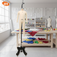 Mannequin de couturière unisexe Junmei pour enfants, corps entier en fibre de verre, forme de robe, bras amovibles, taille 5T, Guangdong, sans tête